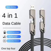 🔥New Year 2024 Sale✨4-in-1 USB C Cable Lightning Cable 100W